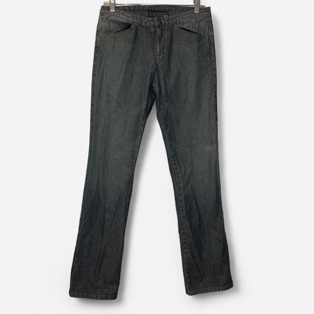 Joe’s Jeans Vintage Y2K Pinstripe Low Rise Straight Leg Jeans Size 28 - Picture 2 of 7